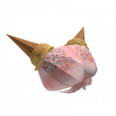 Image of Ice Cream Cone Pink Hair