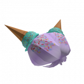Image of Ice Cream Cone Purple Hair
