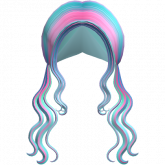 Image of Long Wavy Pigtails Celestia Pony Hair