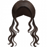 Image of Long Wavy Pigtails Hair in Brown