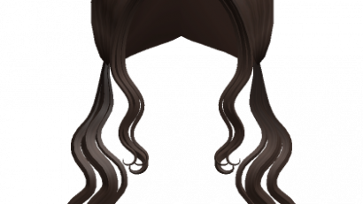Long Wavy Pigtails Hair in Brown