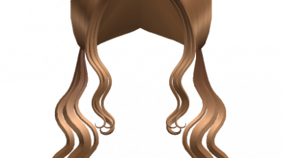 Long Wavy Pigtails Hair in Caramel