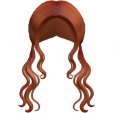 Image of Long Wavy Pigtails Hair in Ginger