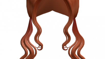 Long Wavy Pigtails Hair in Ginger