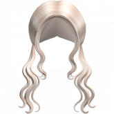 Image of Long Wavy Pigtails Hair in Platnium Blonde
