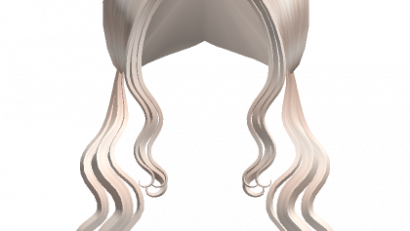 Long Wavy Pigtails Hair in Platnium Blonde