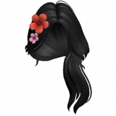 Image of Mermaid Summer Tropical Flower Hair (Black)