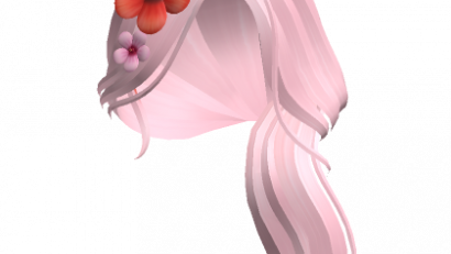 Mermaid Summer Tropical Flower Hair (Pink)