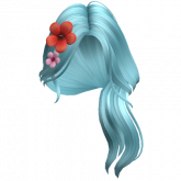 Image of Mermaid Summer Tropical Flower Hair (Teal)