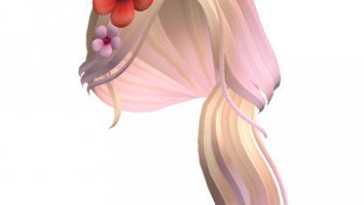 Mermaid Summer Tropical Flower Two-Toned Hair