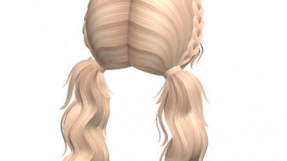 Preppy braided messy pigtails – Blonde
