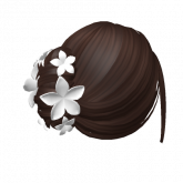 Image of Summer Pinned Hair w/ Flowers (Brown)