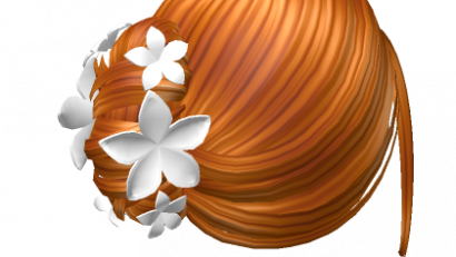 Summer Pinned Hair w/ Flowers (Ginger)