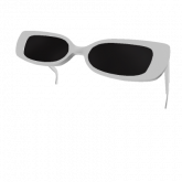 Image of White Raised Sunglasses