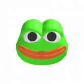 Image of Frog Meme Head