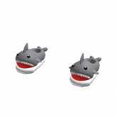Image of baby Shark Slippers Grey Shark Shoes!