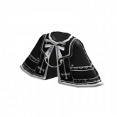 Image of ⊱┊black lolita white pattern cloak