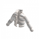Image of 🧥 White High Waist Puffer Jacket 🧥