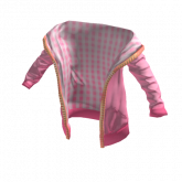 Image of Off-Shoulder Raincoat Pink