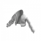 Image of Puffer Jacket Crop White