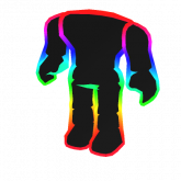 Image of (Robloxian 2.0) Rainbow Outline Avatar Aura