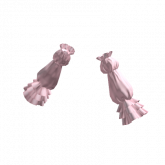 Image of Ruffle Puffy Long Arm Sleeves Pink