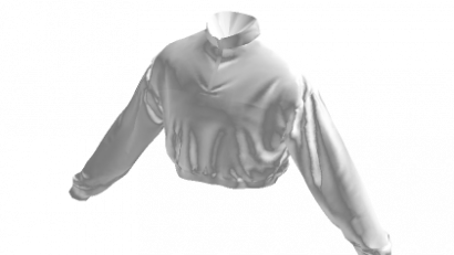 White Cropped Zip Jacket