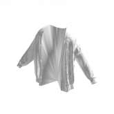 Image of White Off Shoulder Coat