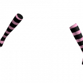 Image of Y2K Emo Arm Warmers Pink and Black