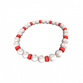 Image of 3.0 - Pearls and Red Beaded Necklace