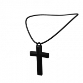 Image of Black Cross Necklace 3.0