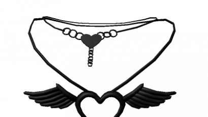 Black Magical Heart Necklace