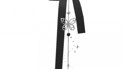 Black Ribbon Necklace
