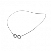 Image of Infinity Necklace in Silver