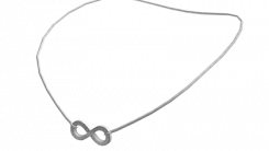 Infinity Necklace in Silver