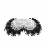 Image of Laced Ruffled Collar in Black