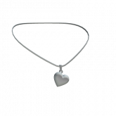Image of Miau Heart Necklace Silver