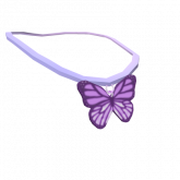 Image of Purple Butterfly Necklace