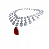 Image of Ruby Diamond Necklace (3.0)