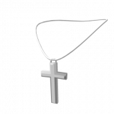 Image of Silver Cross Necklace 3.0