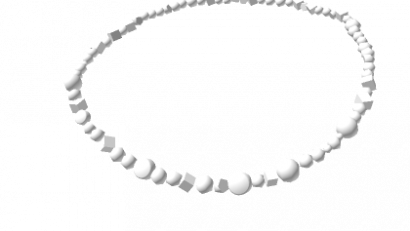 White Bead Necklace 3.0