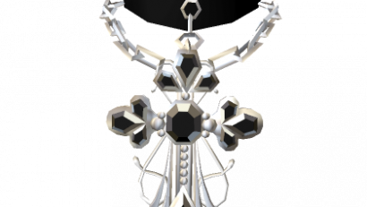 White Jewel Cross Necklace 3.0