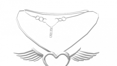 White Magical Heart Necklace