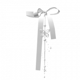 Image of White Ribbon Necklace