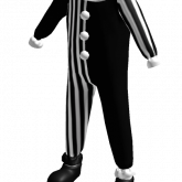 Image of Clown Suit Black & White