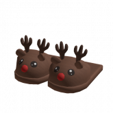 Image of Cute Christmas Reindeer Slippers 🦌