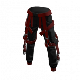 Image of Utility Pants Black Red