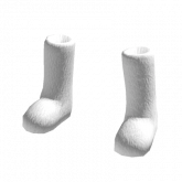 Image of Y2K Fuzzy White Boots