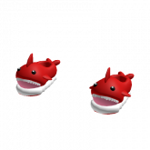 Image of BABY Shark Slippers 🦈 RED Shark Shoes!