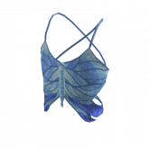 Image of Blue Butterfly Shirt Top
